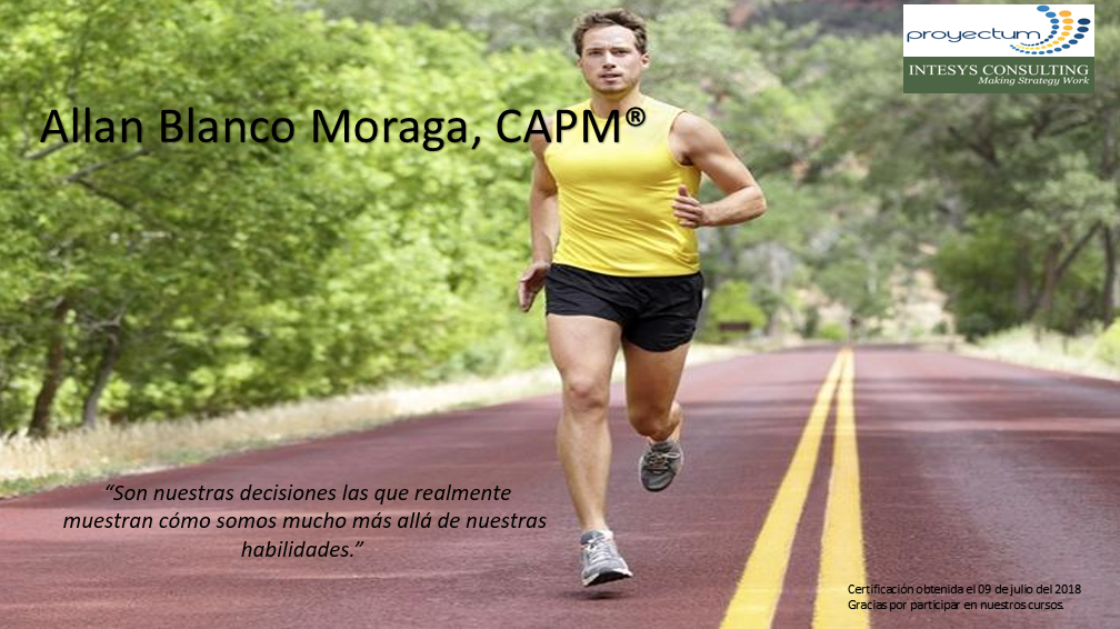 Allan Blanco Moraga, CAPM® Allan Blanco Moraga, CAPM®