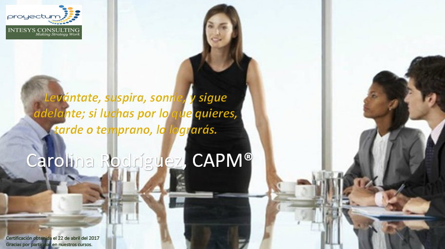 Carolina Rodríguez, CAPM® Carolina Rodríguez, CAPM®
