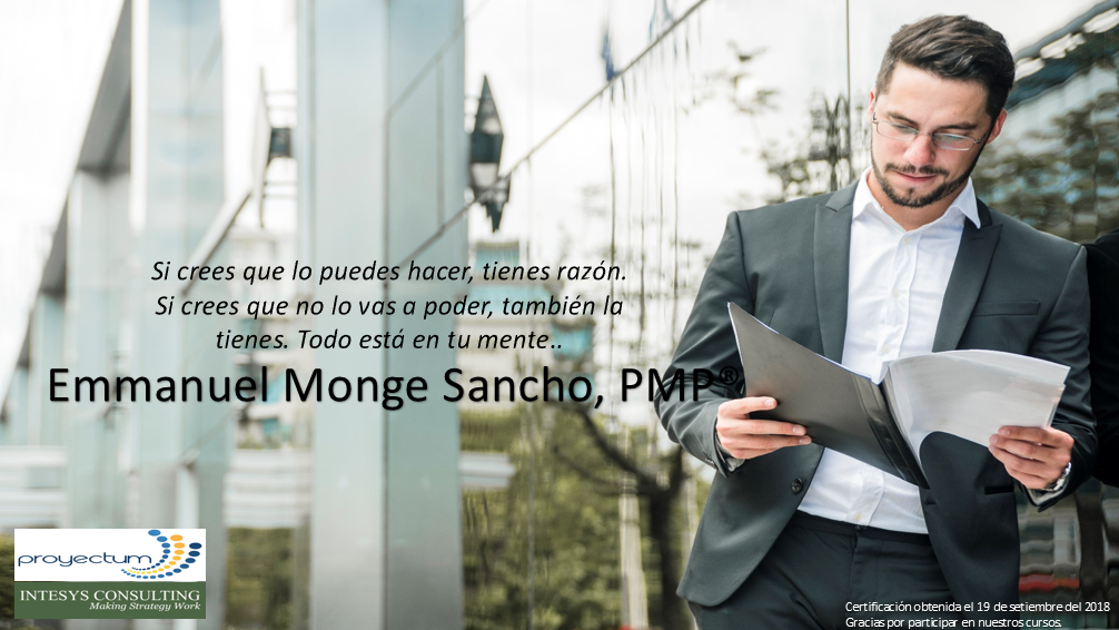 Emmanuel Monge Sancho, PMP® Emmanuel Monge Sancho, PMP®