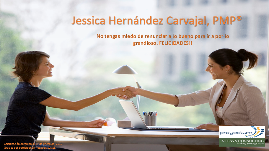 Jessica Hernández Carvajal, PMP® Jessica Hernández Carvajal, PMP®