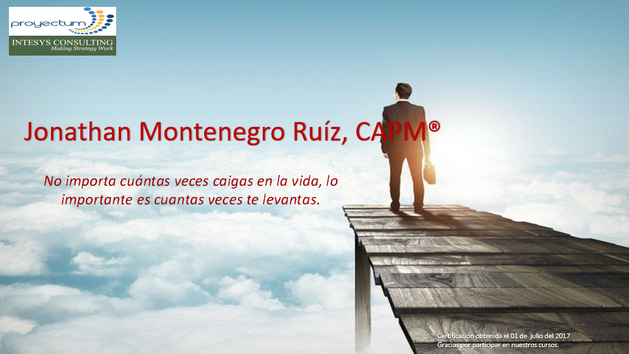 Jonathan Montenegro Ruíz, PMP® Jonathan Montenegro Ruíz, PMP®