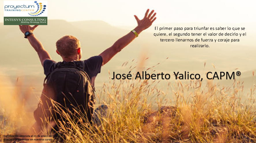 José Alberto Yalico, CAPM® José Alberto Yalico, CAPM®