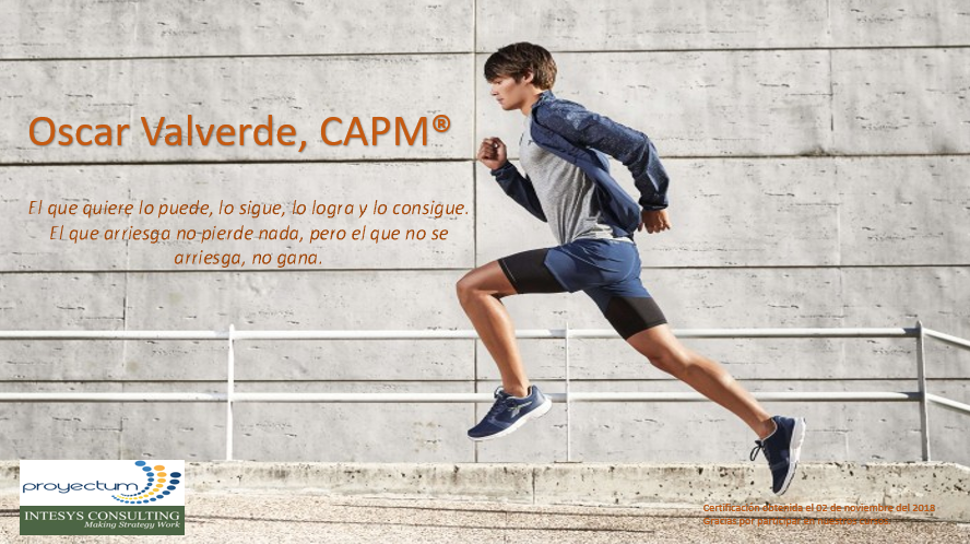 Oscar Valverde, CAPM® Oscar Valverde, CAPM®