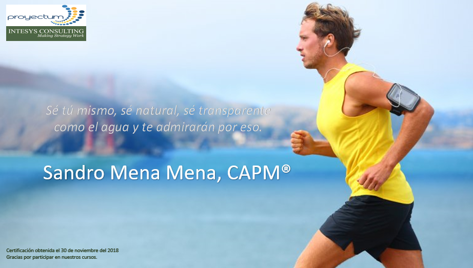 Sandro Mena Mena, CAPM® Sandro Mena Mena, CAPM®