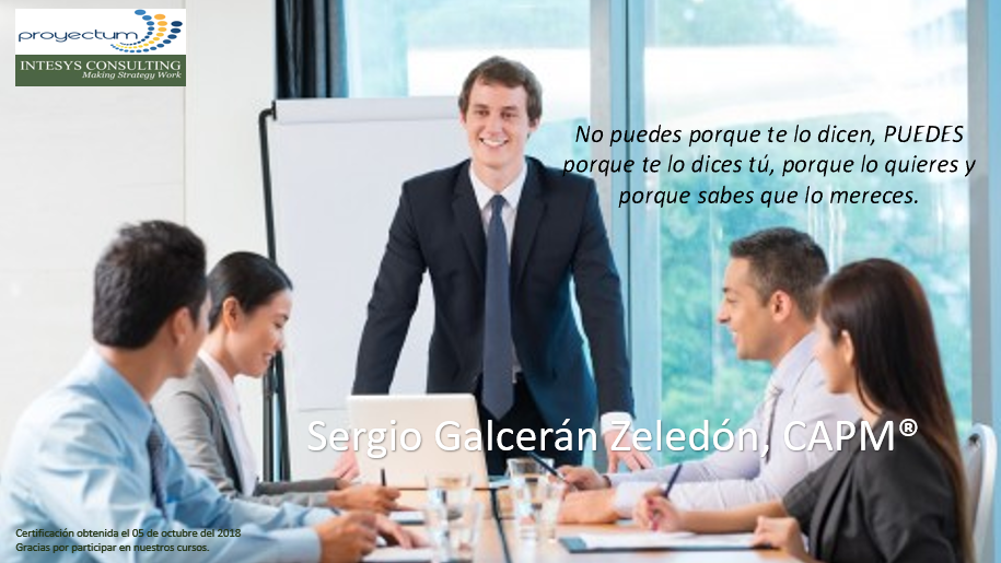 Sergio Galcerán Zeledón, CAPM® Sergio Galcerán Zeledón, CAPM®