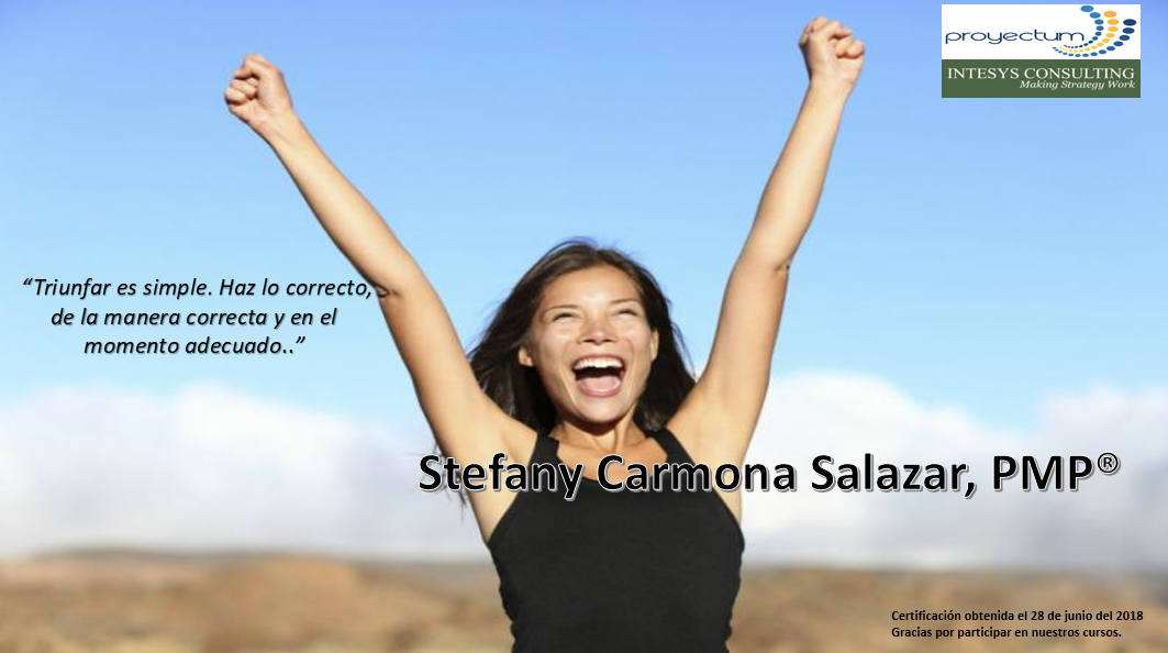Stefany Carmona Salazar, PMP® Stefany Carmona Salazar, PMP®